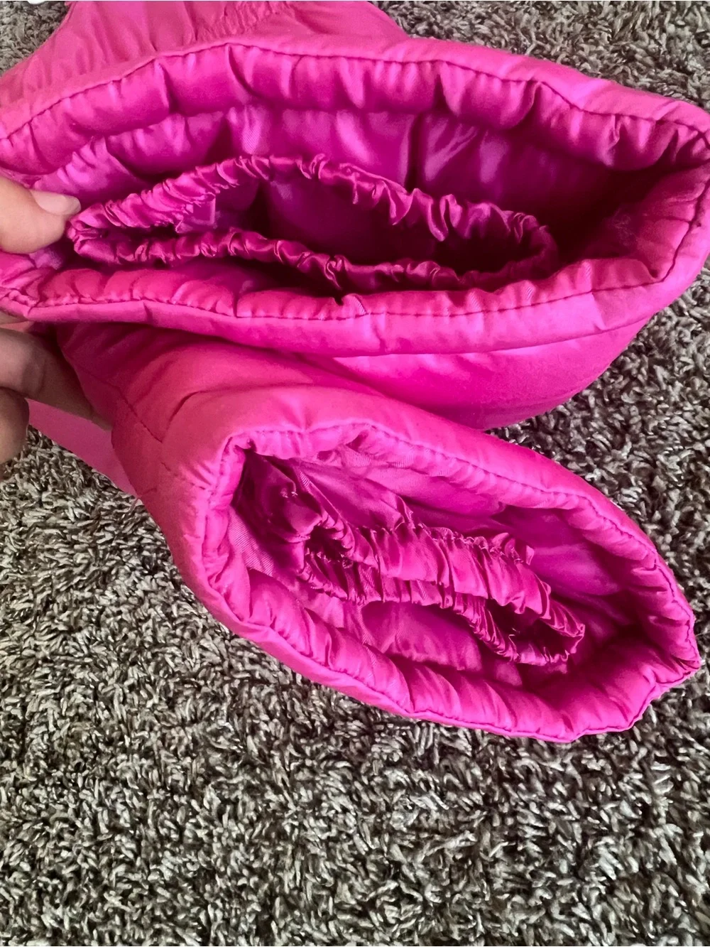 Girls' Bright Pink Insulated Snow Bib Pants
